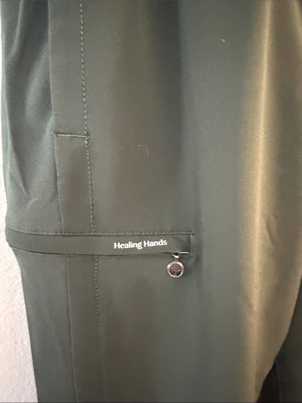 healing hands Olive Drawstring Cargo Joggers - Picture 7 of 10